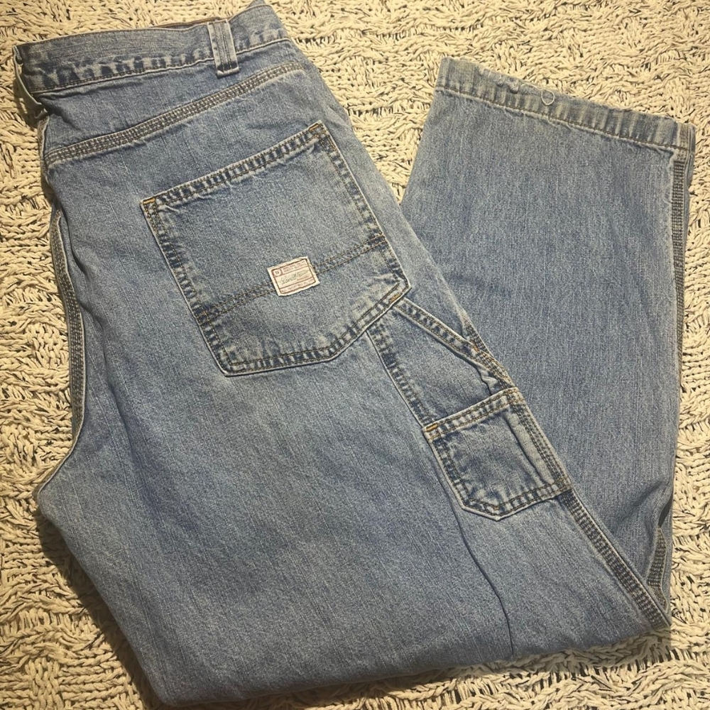 Signature BY Levis Strausd Carpenter Jeans Ligth Blue Denim 100 % Cotton